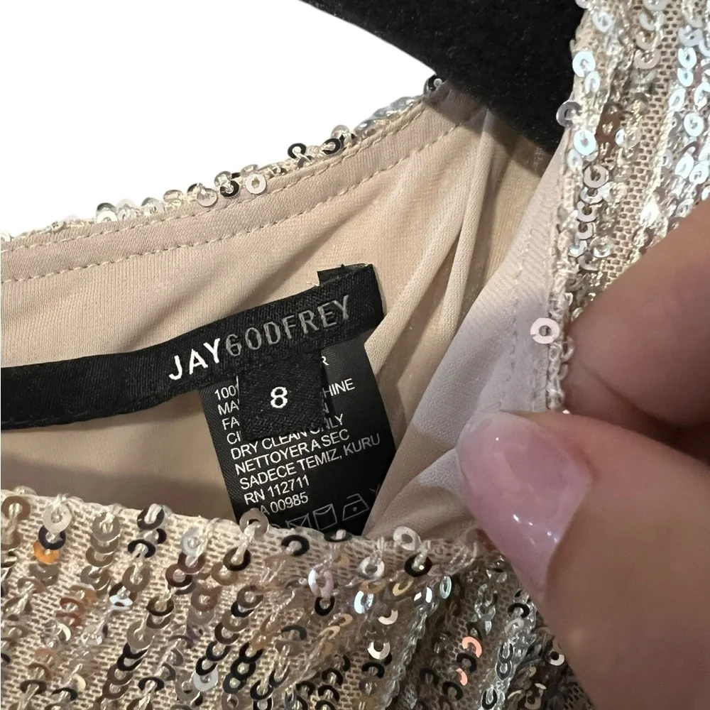 JAYGODFREY Maggie Sequin Mini Dress - Size 6- NWT - Smoke Free Home!